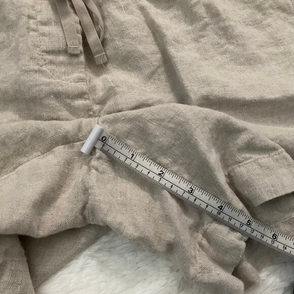Talbots 100% Linen Pull On Khaki Casual Shorts - Size 2XP - Picture 8 of 8
